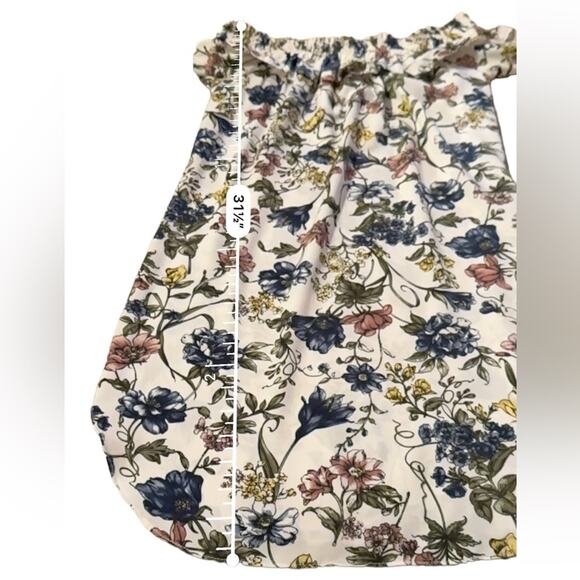 MISA Los Angeles Amal Multicolor Floral Off the Shoulder Ruffle Mini Dress Sz XS - Picture 12 of 12